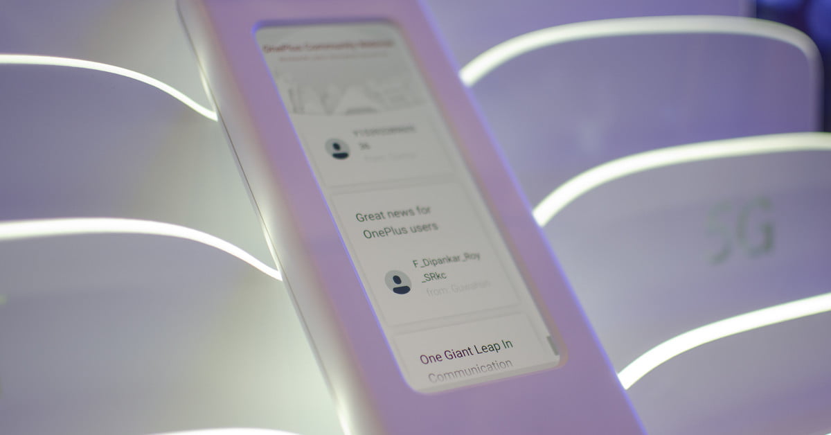 OnePlus présente un prototype 5G sans nom au MWC 2019