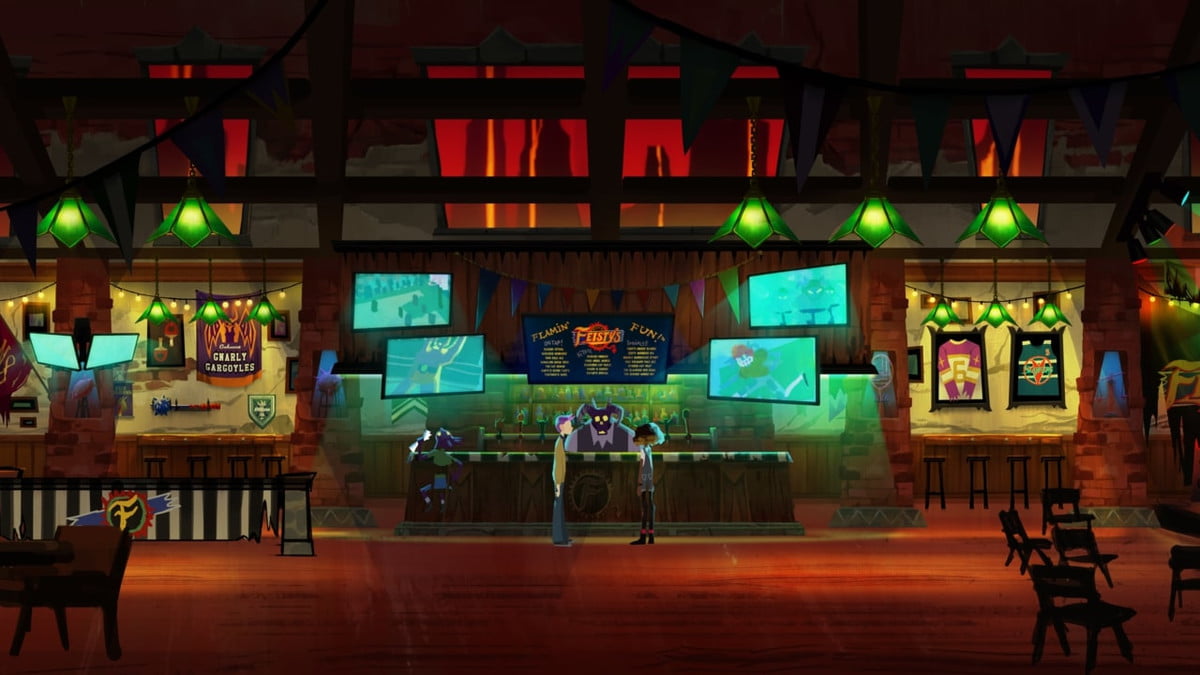 Capture d'écran du bar de l'Afterparty