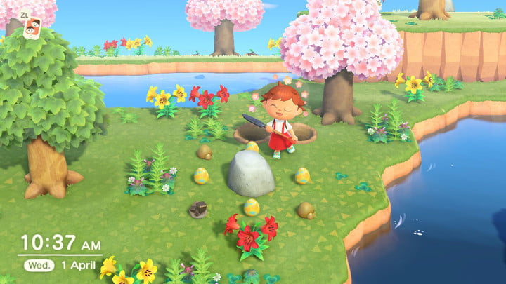 Guide de l'événement Animal Crossing New Horizons Bunny Day : localisation des œufs.