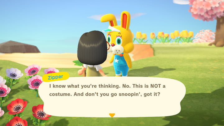 Le lapin Zipper T. Bunny dans Animal Crossing New Horizons.