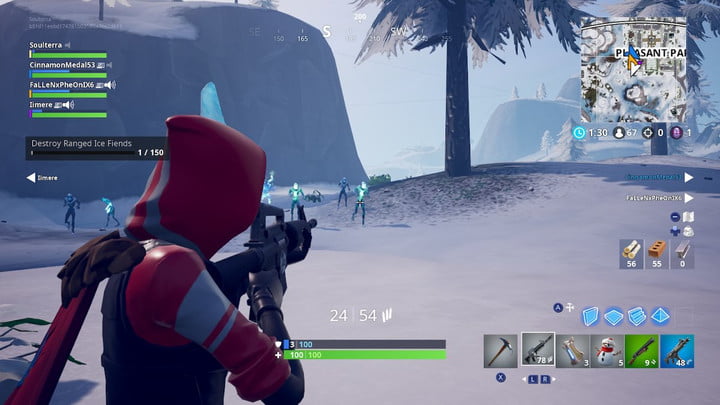 fortnite ice storm challenges golden ice brutes