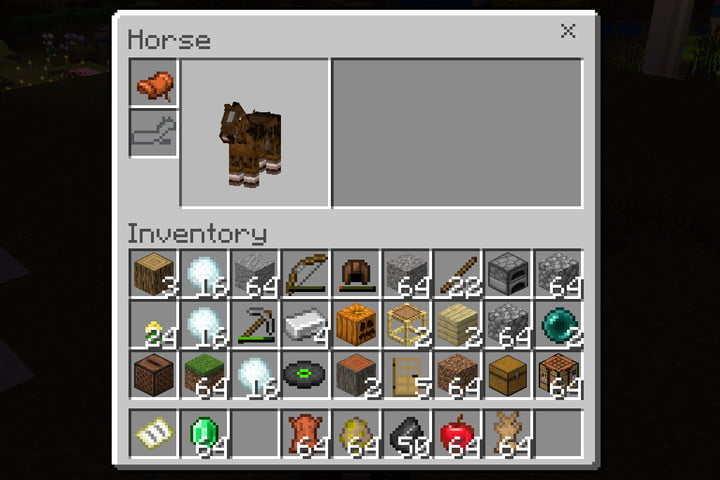 Minecraft Place Saddle on Horse